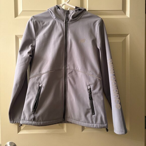 Grey New Balance Zip-Up Fleece-Line Jacket - Picture 1 of 9